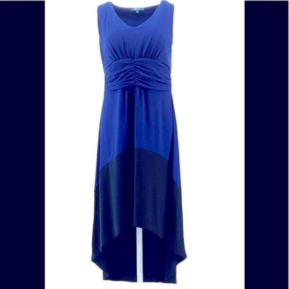 Kelly Clinton Ho low color Block fashion DressMP - Picture 1 of 14